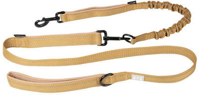 Explor duvoplus Ultimate Fit laisse 2en1 classique pour chiens 180cm-16mm or miel