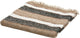 Plaid en hêtre Woood - coton - noir naturel - 130x170x1