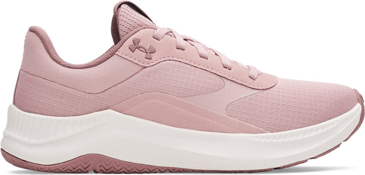 Under Armour UA W Aurora 3-PNK Baskets pour femmes - Rose tourmaline - Blanc sommet - Brume marron