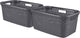 Panier à linge style Curver - 45l - 2 pièces - anthracite