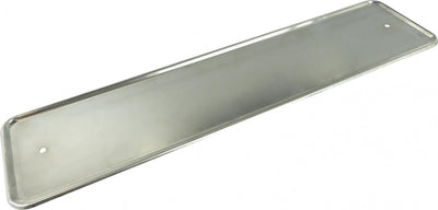 Carpoint support de plaque d'immatriculation en acier inoxydable chromé - universel - trous pré-percés - pour plaques d'immatriculation standard