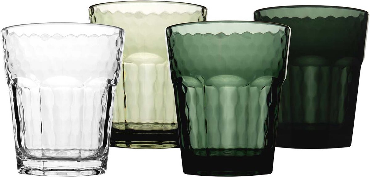 Bo-camp - verre à limonade - mix match - plastique - 200 ml - 4 pièces - vert