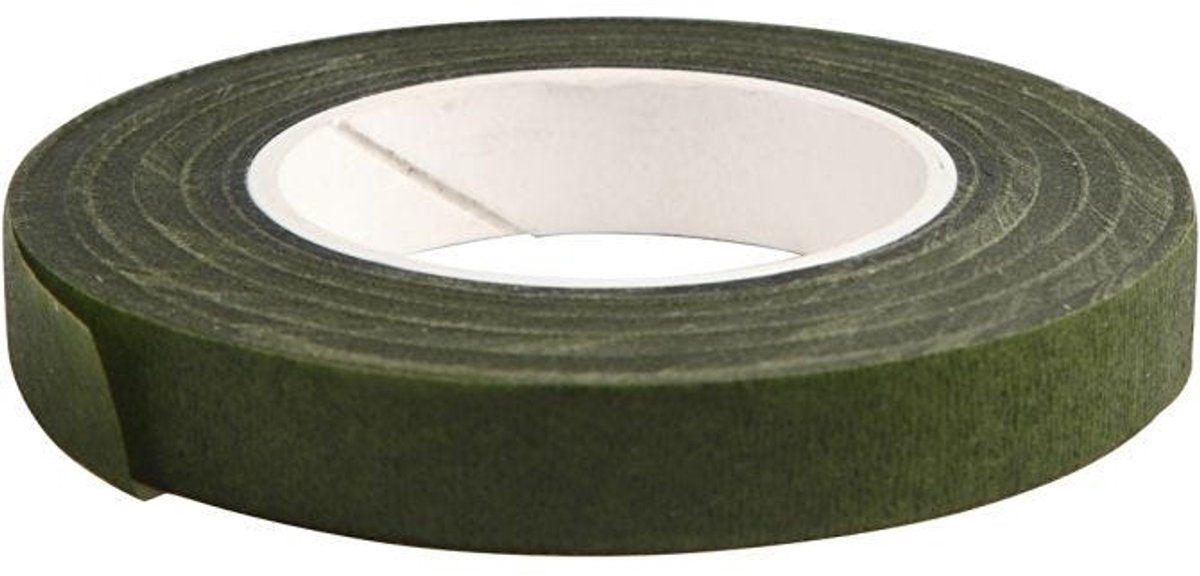 Creativ Company Floral Tape Donkergroen, 7m