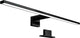 B.k.licht - lampe miroir led - noir - lampe salle de bain - éclairage miroir - l: 60cm - ip44 - 4 000k - 8w led