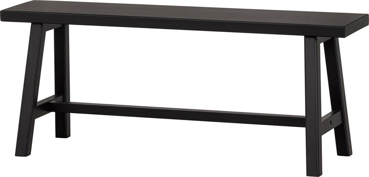 Banc Woood imme - pin - noir - 45x110x35