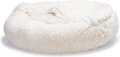 Beeztees yala - lit pour chien - peluche - beige - dia. 60 cm