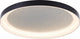 Brilliant quito - plafonnier - LED 30w - 42cm - design noir - effet pailleté - 3-step dim