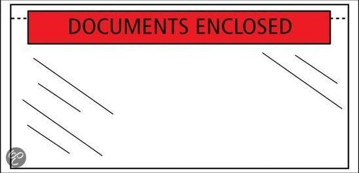 Enveloppe pour liste de colisage Raadhuis - 225x165 mm - a5 - documents joints - 1000 pièces - rd-310502