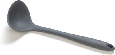 Cuillère à soupe culinaire basique - silicone - 30cm gris