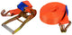 Sangle de traction à cliquet Geko - 10 m - 5000 kg - polyester - crochets en J - largeur 50 mm