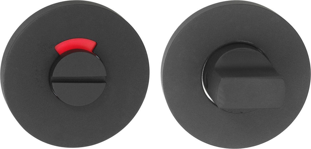 Rosace de porte Impresso autour des toilettes noir