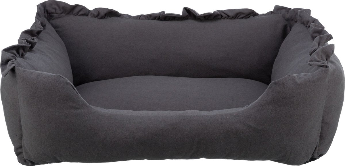 Panier de chien Trixie Amelie gris foncé angulaire