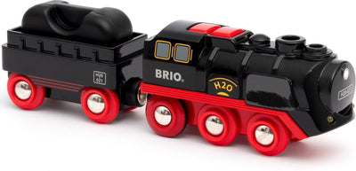 Train à vapeur Brio alimenté par batterie - avec effets de vapeur réalistes - 33884