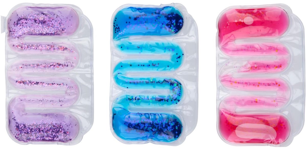 Eddy Toys Sac à Eau Jouet Sensoriel - Sac à Eau Sensoriel avec Paillettes - Jouets Fidget pour Enfants - Jouets Anti-Stress Enfants - Jouets à presser - 1 Ensemble aléatoire