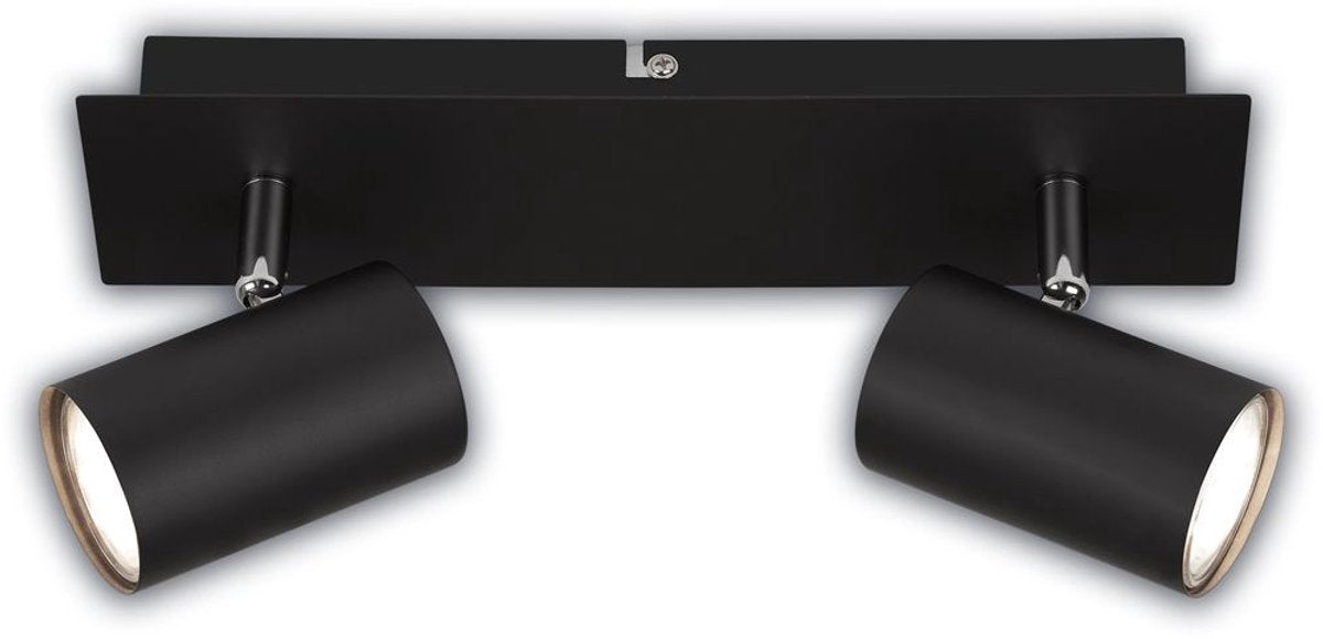 B.k.licht briloner isil – spot en saillie – spots de plafond incl. cherchez une source de lumière* – spots orientables – noir – 29cm