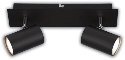 B.k.licht briloner isil – spot en saillie – spots de plafond incl. cherchez une source de lumière* – spots orientables – noir – 29cm