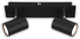 B.k.licht briloner isil – spot en saillie – spots de plafond incl. cherchez une source de lumière* – spots orientables – noir – 29cm
