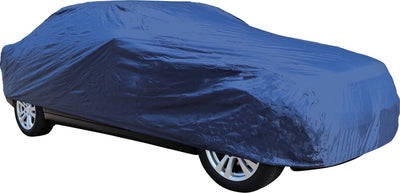 Housse de voiture Carpoint - polyester - excellente protection - contre les conditions météorologiques (extrêmes) - protection contre les rayons UV, la pluie, la neige, la poussière de sable - taille extra large - dimensions 490x178x122cm