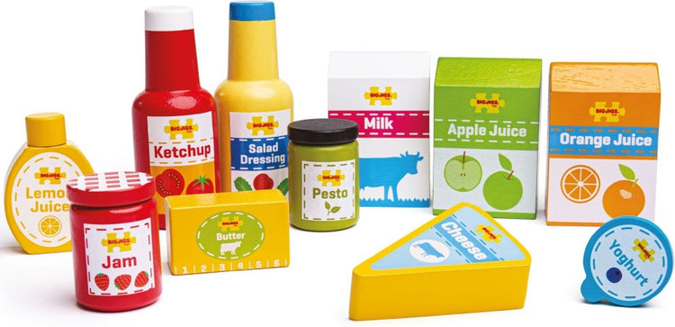 Nourriture jouet Bigjigs - épicerie - réfrigérateur
