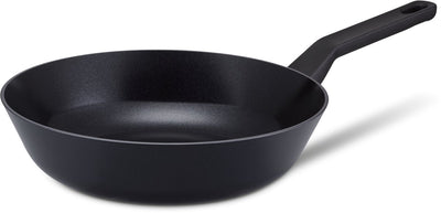 Brabantia onyx r ns poêle wok ø 28 cm - 100% sans PFA - compatible induction - poignée ergonomique résistante à la chaleur - revêtement antiadhésif en céramique - noir