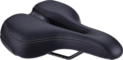 Bbb cycling softshape active - selle de vélo pour homme et femme - selle de vélo électrique ou de vélo de ville - position de cyclisme verticale 60° - 265 x 185 mm - noir - bsd-122