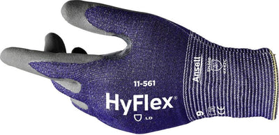 Ansell hyflex® 11561r070-1p gant de travail nylon, hppe, basalte, spandex, polyester taille (gant) : 7 en 388:2016, en