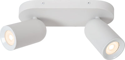Lucide punch - spot de plafond (plafonnier) - 2xgu10 - blanc