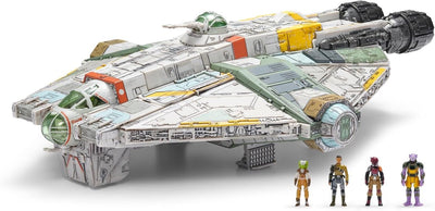 Jazwares star wars - véhicule vedette (figurine 9 véhicules) - le fantôme (rebelle)