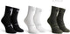 Rogelli core combinaison chaussettes de cyclisme - lot de 3 - noir blanc armée vert - 44 47