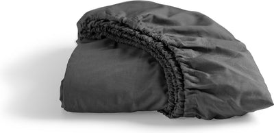 Cendrillon - week-end - drap-housse - hauteur de matelas jusqu'à 25 cm - 100% coton - 90x220 cm - anthracite