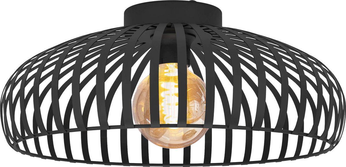 Plafonnier Eglo mogano 3 - e27 - ø 43 cm - noir - acier