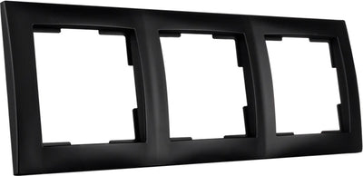 Ion industries cadre de recouvrement 3 voies - e1 noir mat (80.302.316)