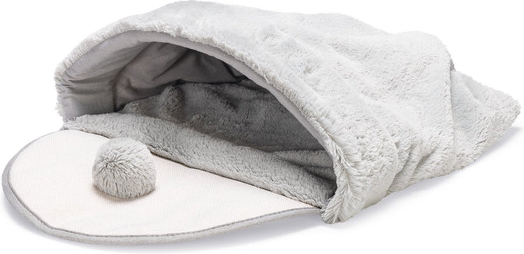 Beeztees sac de jeu chaton hakuna - jouet pour chat - peluche - gris - 50x40x15 cm