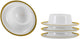Gimex - ligne linea - coquetier doré - 4 pièces