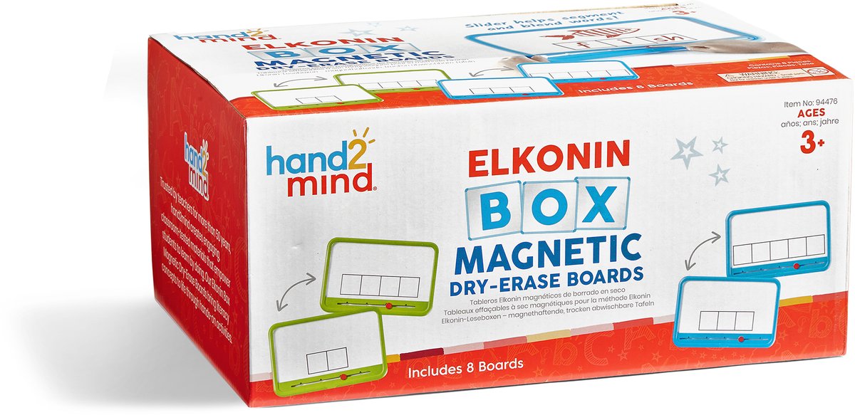 Ensemble de tableau blanc magnétique elkonin, ressources d'apprentissage, pour enfants. - 3+
