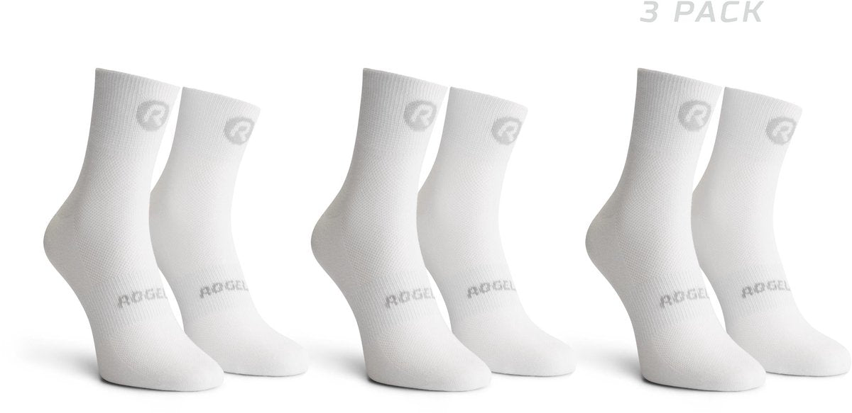 Rogelli core chaussettes de cyclisme - lot de 3 - blanc - 44 47