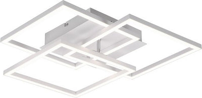 Rl live your light reality mobile - plafondlamp - wit mat - incl. 1x smd 27w - afstandsbediening - geintegreerde dimmer - zwenkbaar - traploos instelbare lichtkleur - nachtlampje - dimbaar met schakelaar - niet geschikt voor externe dimmer - geheugenfunct