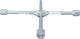 Clé croix Carpoint pour voiture | tailles d'écrous de roue 17, 19, 21 mm | Raccordement 1 2'' pour clé à douille