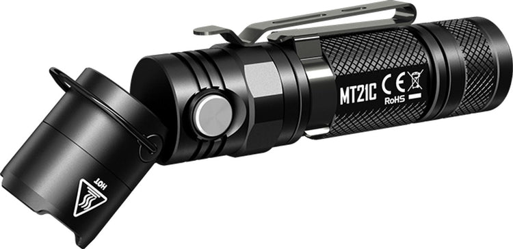 Lampe de poche Nitecore MT21C Cree XP-L HD V6 LED avec tête inclinable - noir
