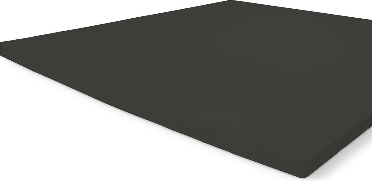 Surmatelas en coton Byrklund - drap-housse 180x200 - 100% coton - anthracite
