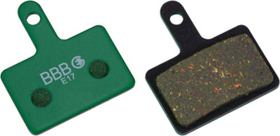 Plaquettes de frein de vélo Bbb cycling - discstop e-bike - plaquettes de frein de vélo électrique - compatibles avec les freins à disque Shimano, Tektro et Giant - vert - bbs-53e