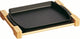 Plat à pâtisserie en fonte Staub - dans un support en bois - 33 x 23 cm - noir