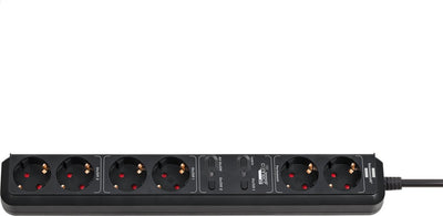 Brennenstuhl WiFi Plug-in 6 connexions pour intérieur noir