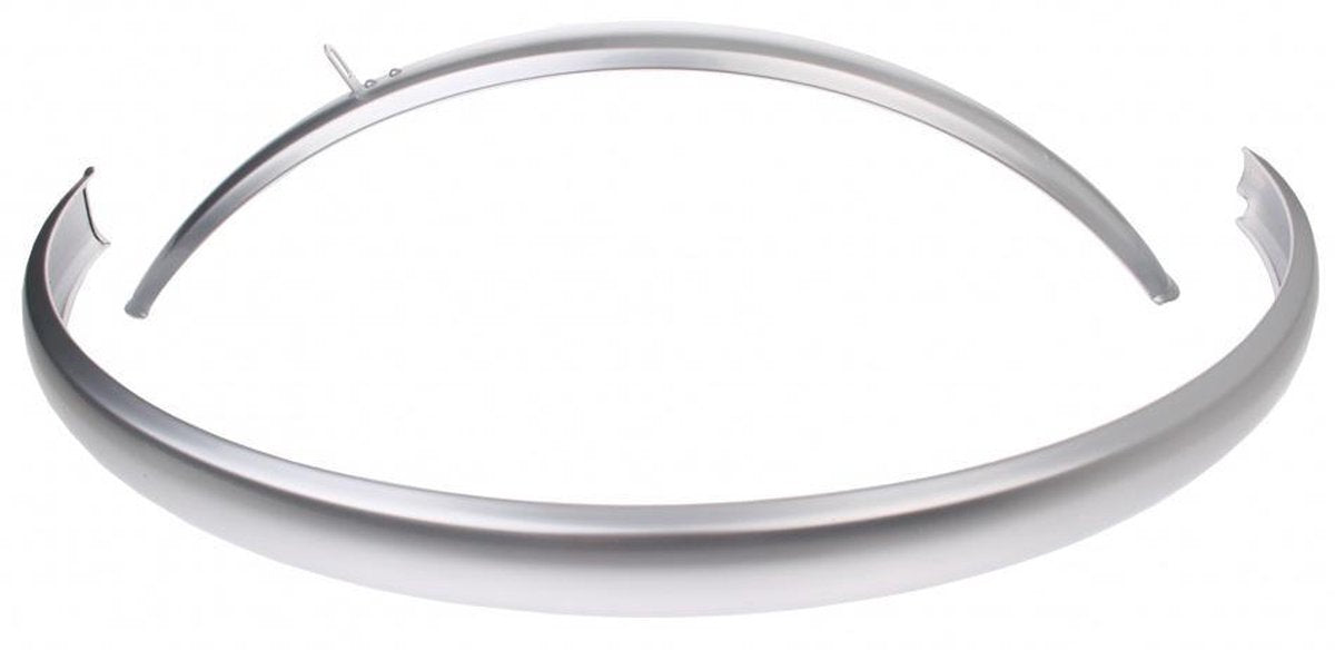 Jeu de garde-boue 24 alu cpl. ATB argent