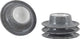 Gimex - ligne solide - coquetier - granit - gris - 4 pièces