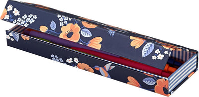 Étui à stylos Kangaro fleurs carton k-90192