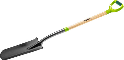 Bêche de drainage Verto, bêche à fente, manche en bois, poignée en D