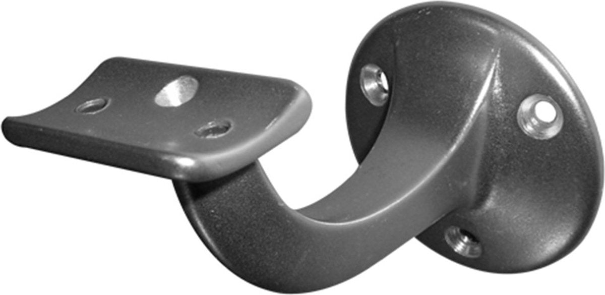 Support de main courante Hermeta 75 mm creux avec trous de vis