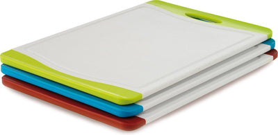 Planche à découper universelle Bk 20x29 cm - 3 pièces - avec indication de couleur - passe au lave-vaisselle
