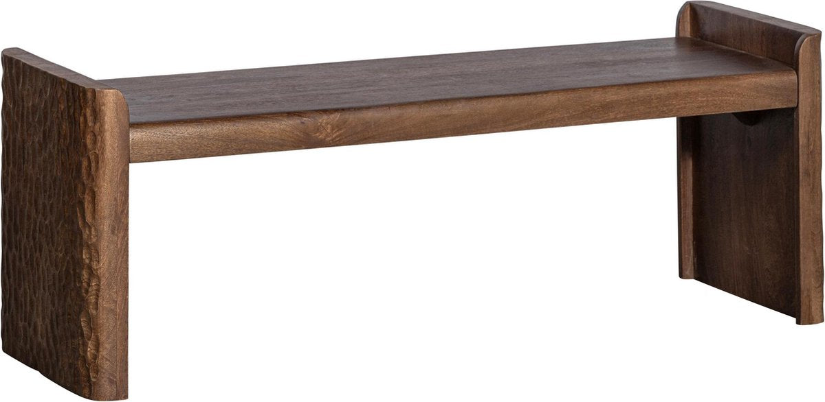 Banc d'appui Woood - bois - marron chaud - 40x120x45